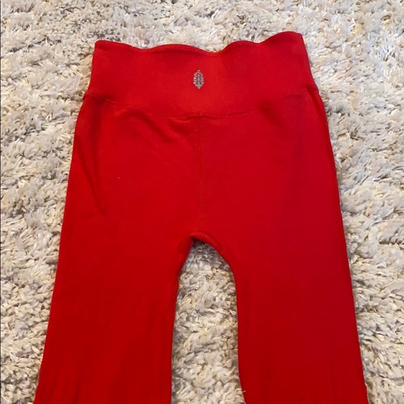 Free People Movement Red Gone Adrift Leggings lg - Picture 12 of 13